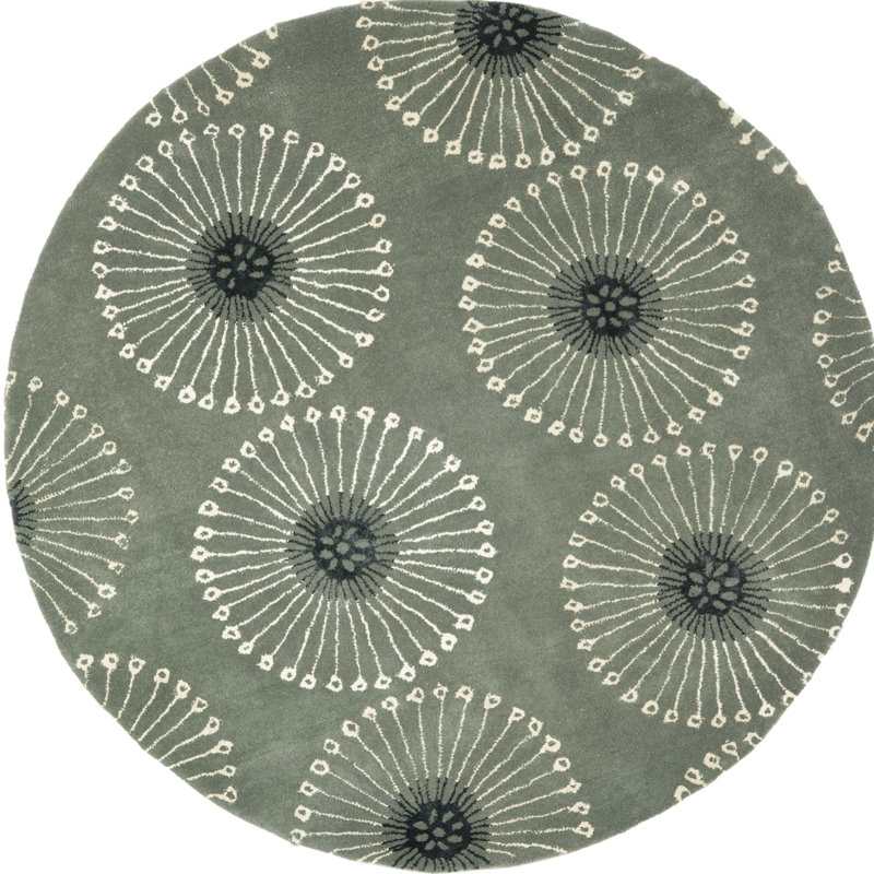 Avayah Soho Hand Tufted Wool Rug, Round 6'