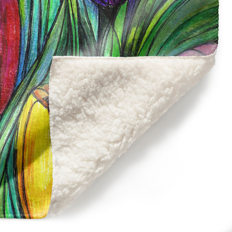 Couverture tulipe , 68 po x 80 po