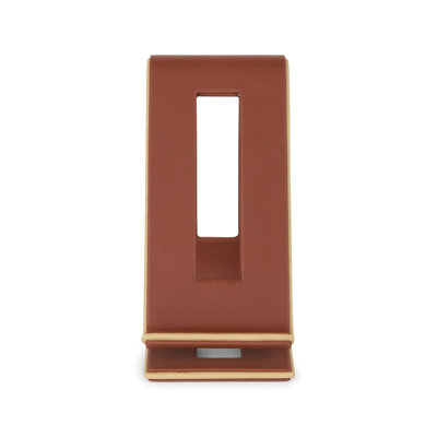 Cognac Leather Phone Stand