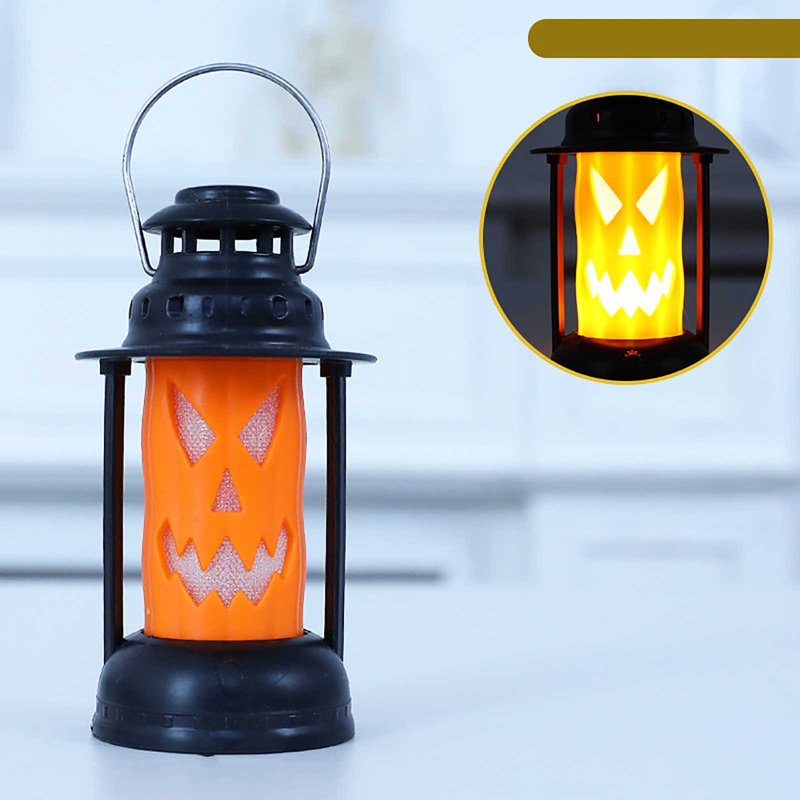 Décoration d'Halloween tête de mort de lampe de kérosène