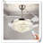 Museau Ceiling Fan with LED Lights-110063107