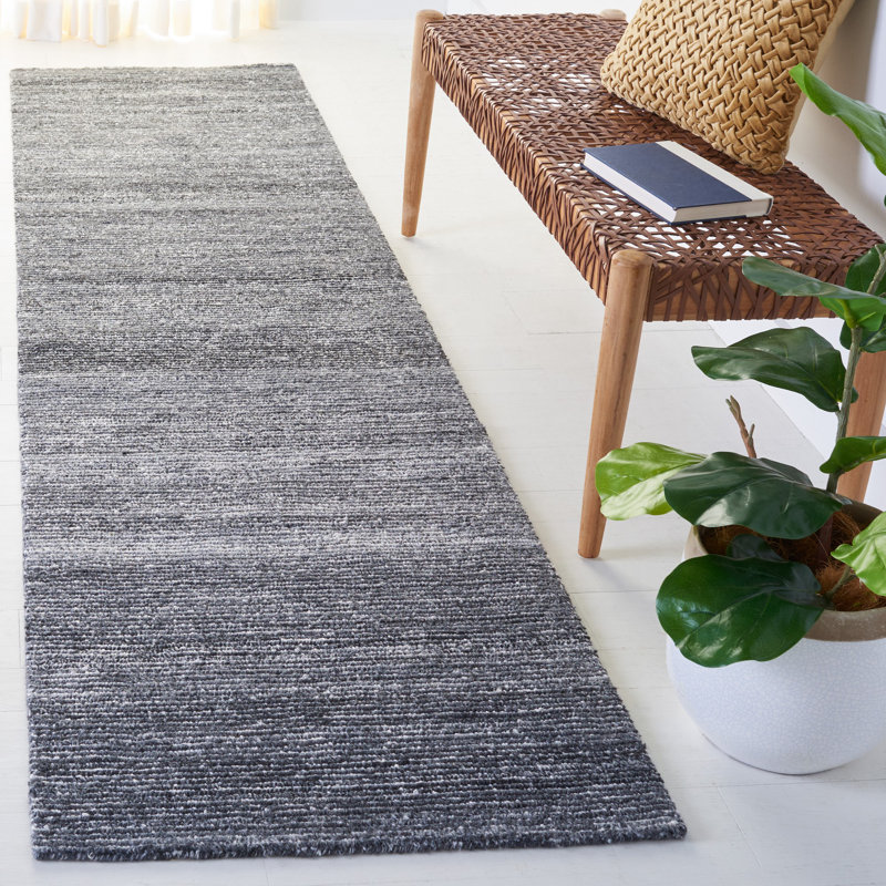 Tapis rayé performance touffeté à la main Tarneisha Mirage, Tapis de couloir 2 pi 3 po x 9 pi