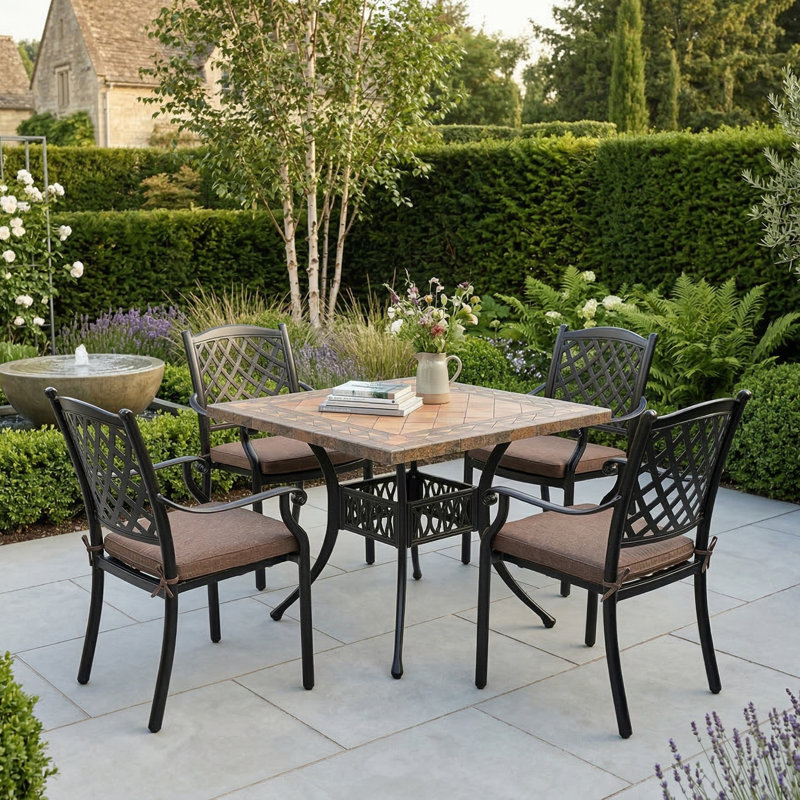 4 - Person Patio Dining Set with Square Table