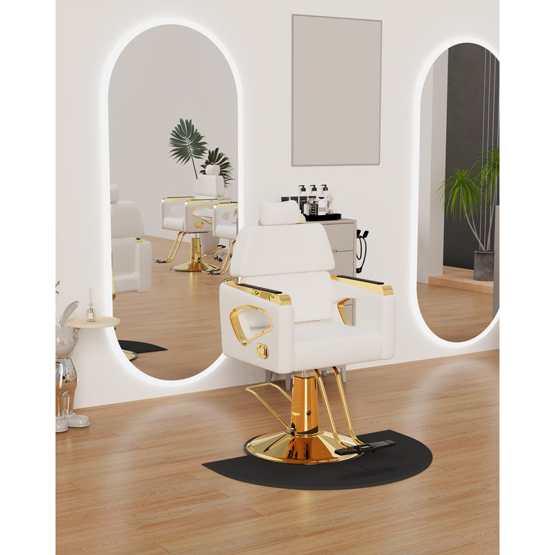 Fauteuil inclinable Mercer41, Simili cuir blanc