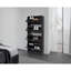 Wenge Vertical Shoe Cabinet with Doors