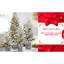 Arbre de Noël floqué de 2 pi avec 30 lumières blanches chaudes, 189 branches de pe + et 3 tablettes de pin pour la décoration de tablette de table