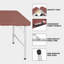 Table pliante portative 4 pi 4 po poids pliable intérieur et extérieur 135 kg-661733955