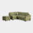 Cassan Upholstered L-Shaped Sectional Left Hand Facing-586558135