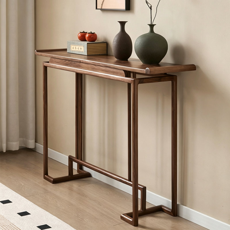 Nouvelle console de style chinois, 35.4" H x 39.4" W x 12.6" D