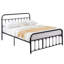 Base de lit grand avec tête de lit et pied de lit Kempst, cadre de lit plateforme en métal classique, sommier avec support à lattes en métal robuste, aucun sommier requis, silencieux-1970483956-1973685403