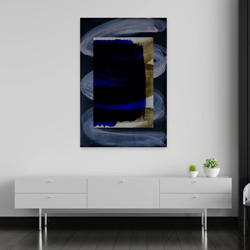Art contemporain contemporain abstrait, H 60 po x l 40 po