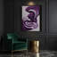 Abstrait art figuratif sur toile mauve 5-2129374323