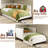 Twin Daybed With Headboard, Cream-1034842902