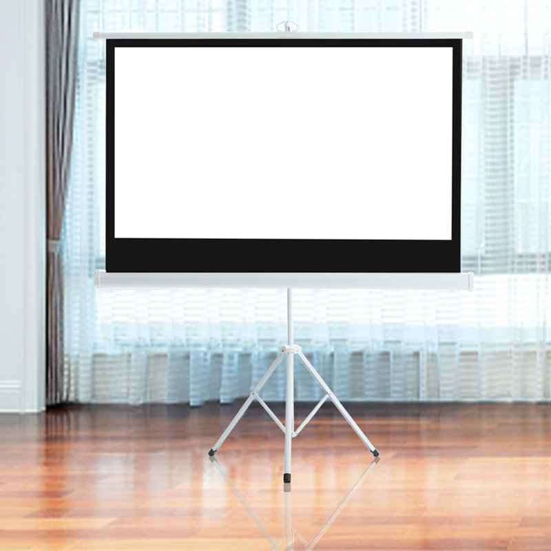 Symple Stuff Portable Projector Screen Projector Screen, 230cm H x 159cm W x 19cm D