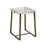 Degolier Cast Glass Top End Table-911559565