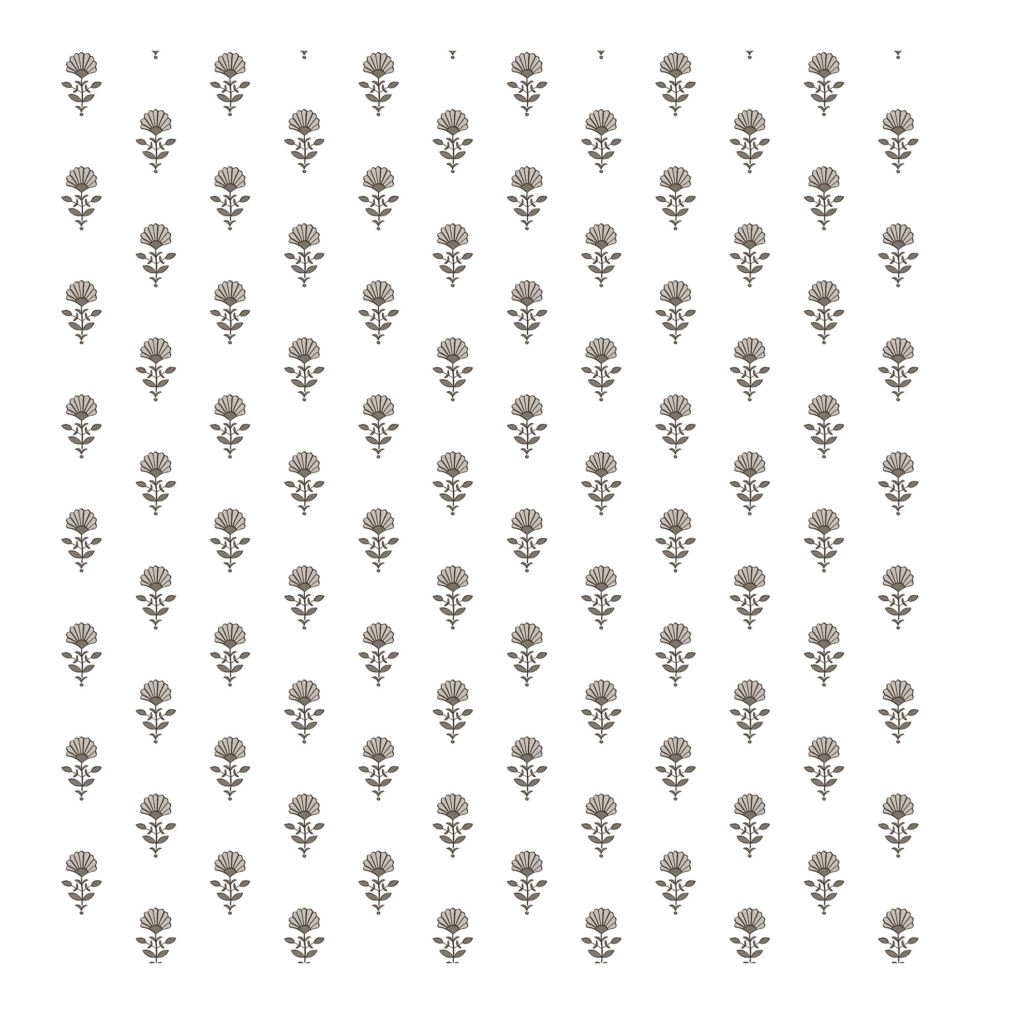 Floral Wallpaper, Stone