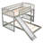 Over  Bunk Bed With Slide And Ladder-758513007