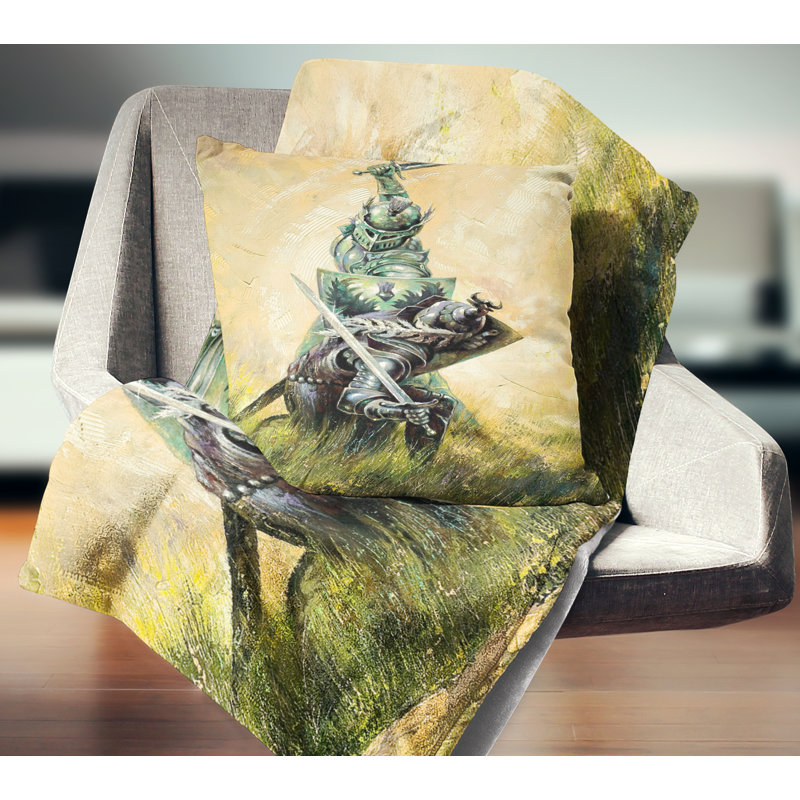 Coussin The Duel, 18 po x 18 po, Carré