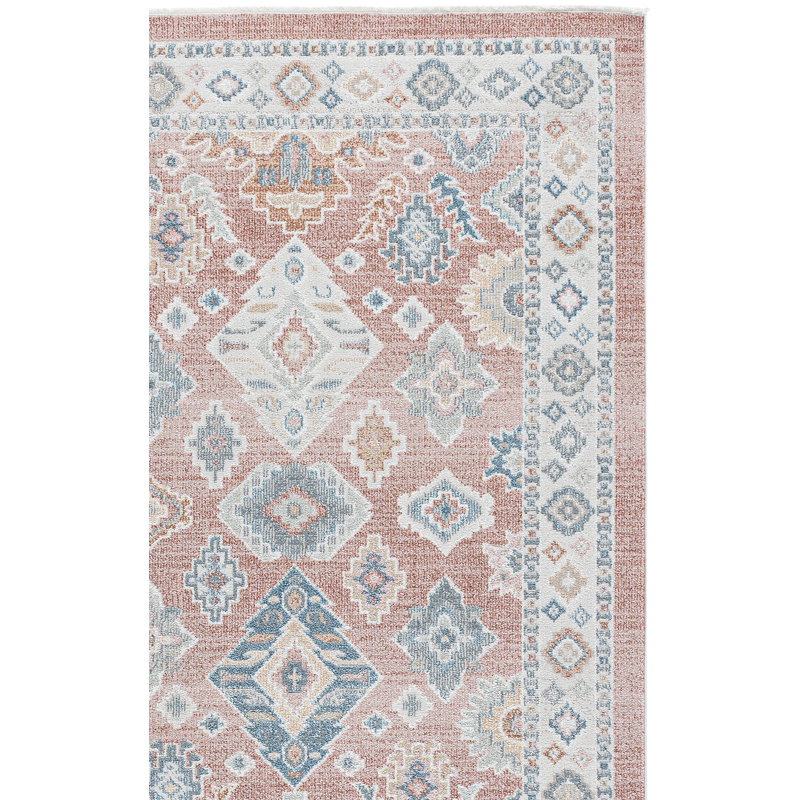 Huguenot Machine Washable Oriental Area Rug , Rectangle 8' x 10'