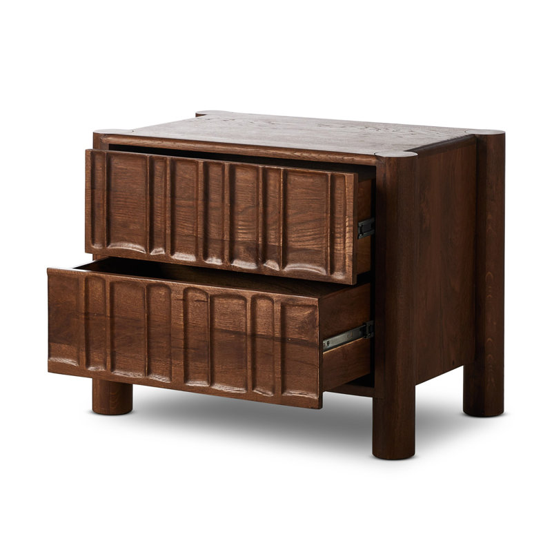 Ezri Nightstand-Cocoa Oak, Cocoa