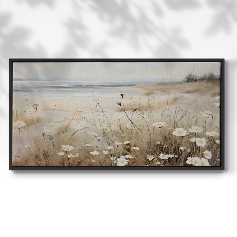 Série paysage - Mxviii - Toile tendue avec châssis encadré - Prêt à être accroché, Noir, H 21 po x l 41 po