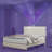 Queen Size Bed Frame With Projector Galaxy Light