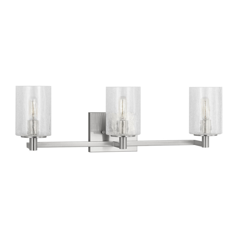 Parker Three Light Wall / Bath from Generation Lighting , 3, Brushed Steel