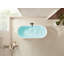 59" x 29.5" Freestanding Soaking Stone Resin Bathtub-94584029