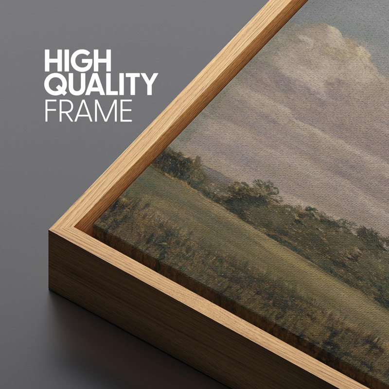 Paysage champêtre, horizon moderne, art moderne, H 20 po x l 60 po, Naturel