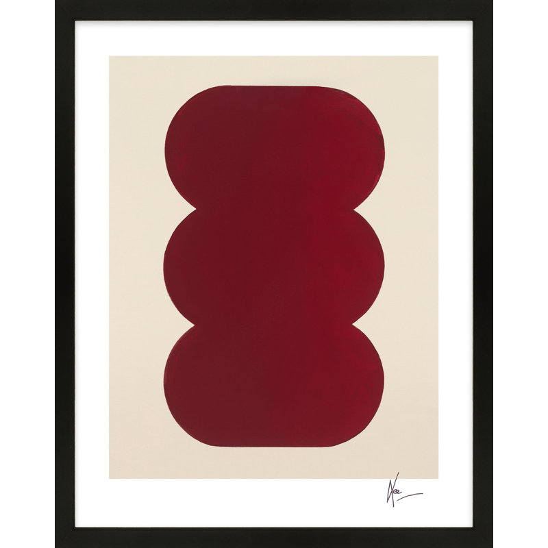 Keyhole 1 Painting by Lee Lessem, Black Framed, 20" H x 16" W x 1.25" D