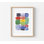 «Modern Color Block Watercolor», reproduction d'art abstrait minimaliste