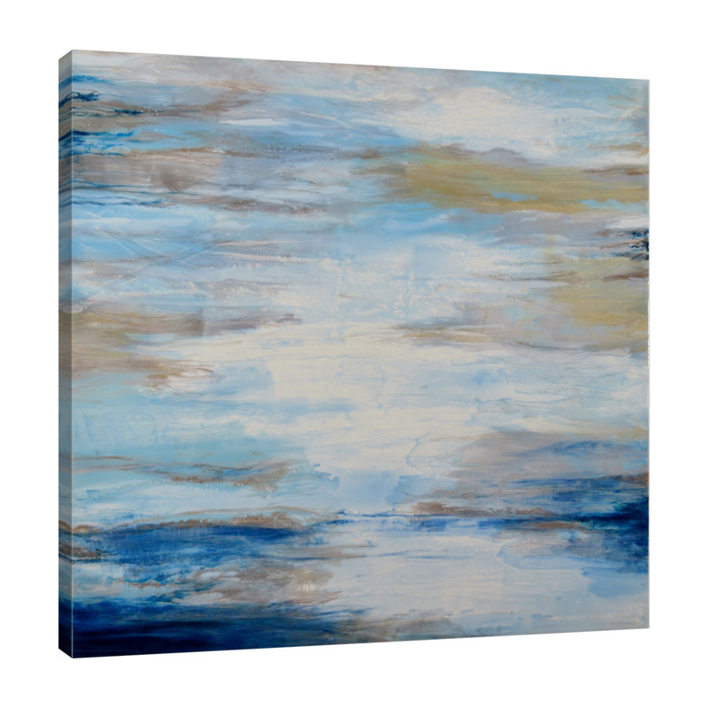 «Heaven Sent», toile tendue par Barbara Bilotta, H 12 po x l 12 po x P 1,5 po