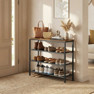 4 Tier 20 Pair Shoe Rack