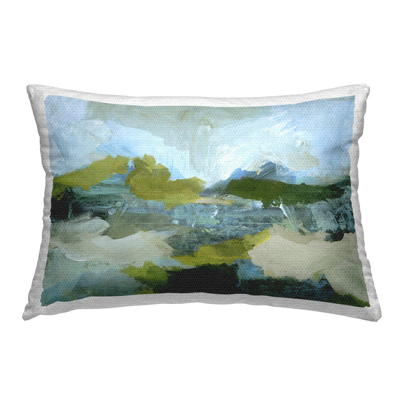 Coussin extérieur Expressive Abstract Scenery