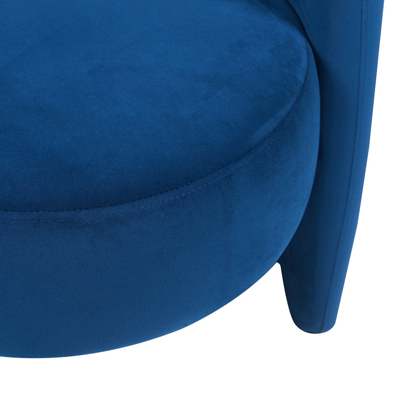 Dylan Velvet Occasional Chair, Dark Navy