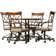 Jefferson 45" Round Table 5 Piece Swivel Dining Set