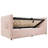 Upholstered Twin Size Daybed, Hydraulic Storage Twin Bed Frame With USB & Type-C Charging, Bed Frame With Wooden Slats And Tufted Sofa Back, Velvet (Without Mattress)-1568251214