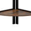 160.5cm H x 70cm W Iron Corner Bookcase