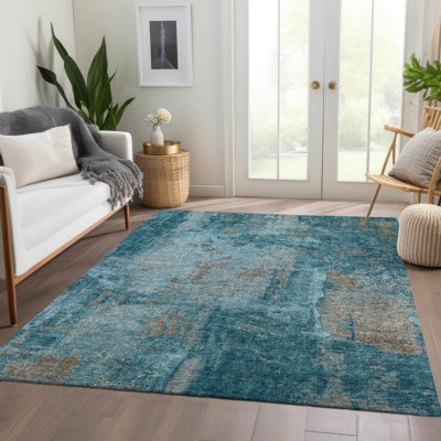 Premium Machine Washable Natoma AMF989 Abstract Rug