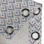 Ambesonne Geometric Grommet Curtain Decorative 2-Panel Window Drapes, 50", Dried Rose Slate Blue-106353505