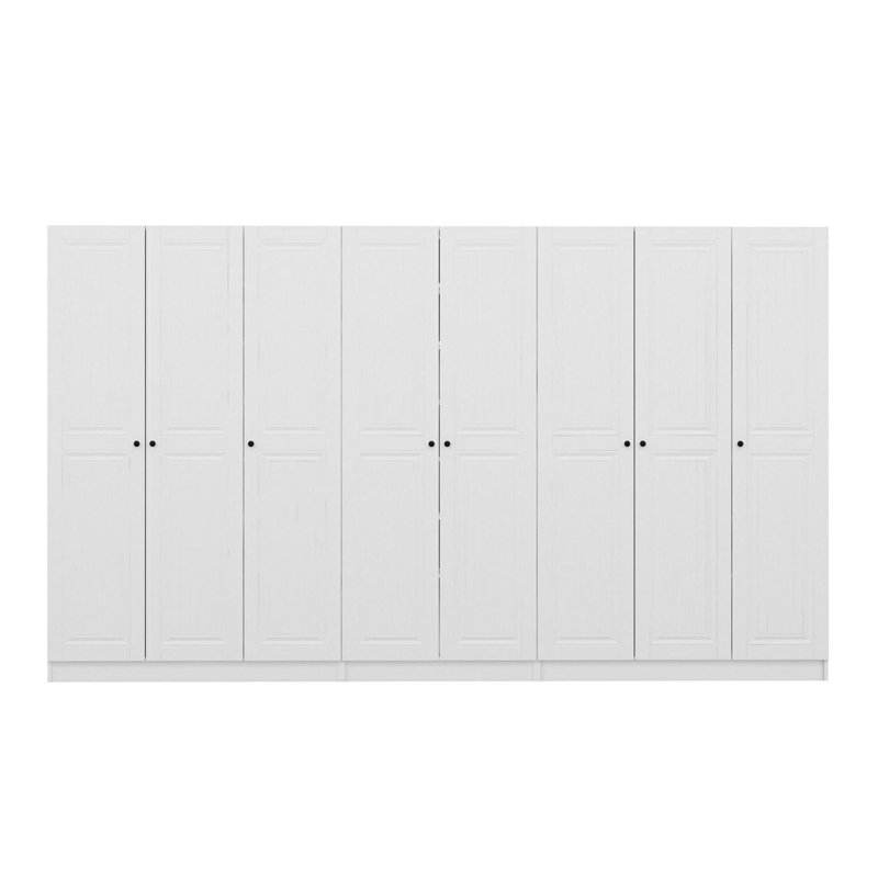 Elegant Hall Stand, White, 141.7 x 82.7 x 13.8 inches | 100% Melamine Coated Particle Board, Thickness: 0.7 inches | Traditional Design, Perfect for Entryway Organization & Home Decor, Durable & Stylish