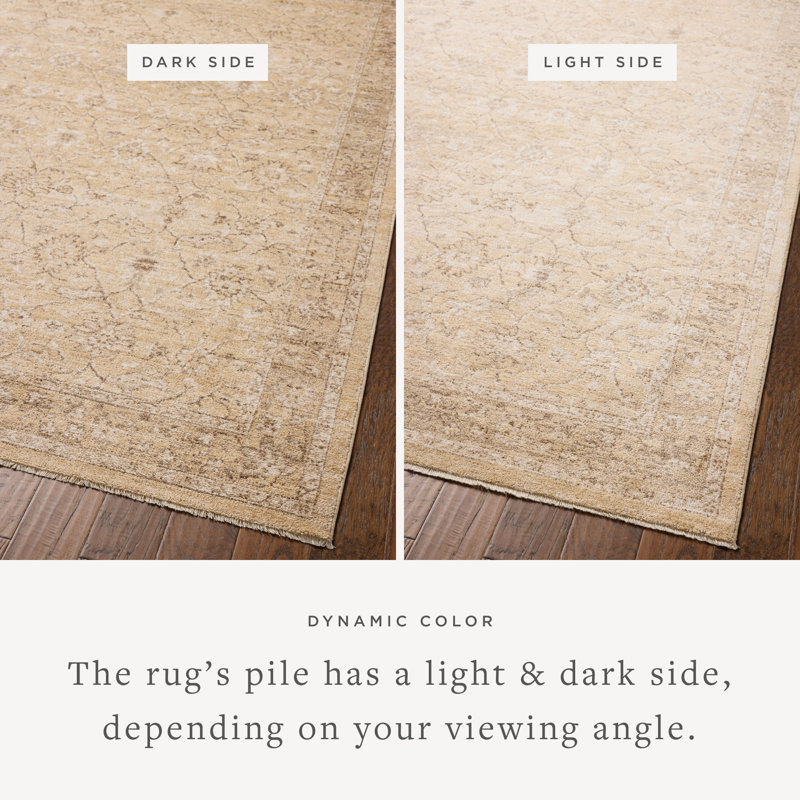 Chris Loves Julia x Loloi Palma Wheat / Bark Area Rug, Rectangle 7'10" x 10'