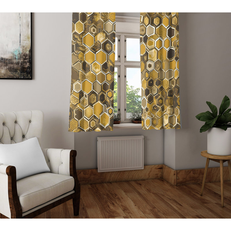 Semi Sheer Curtain Pair, 20" W x 52" L