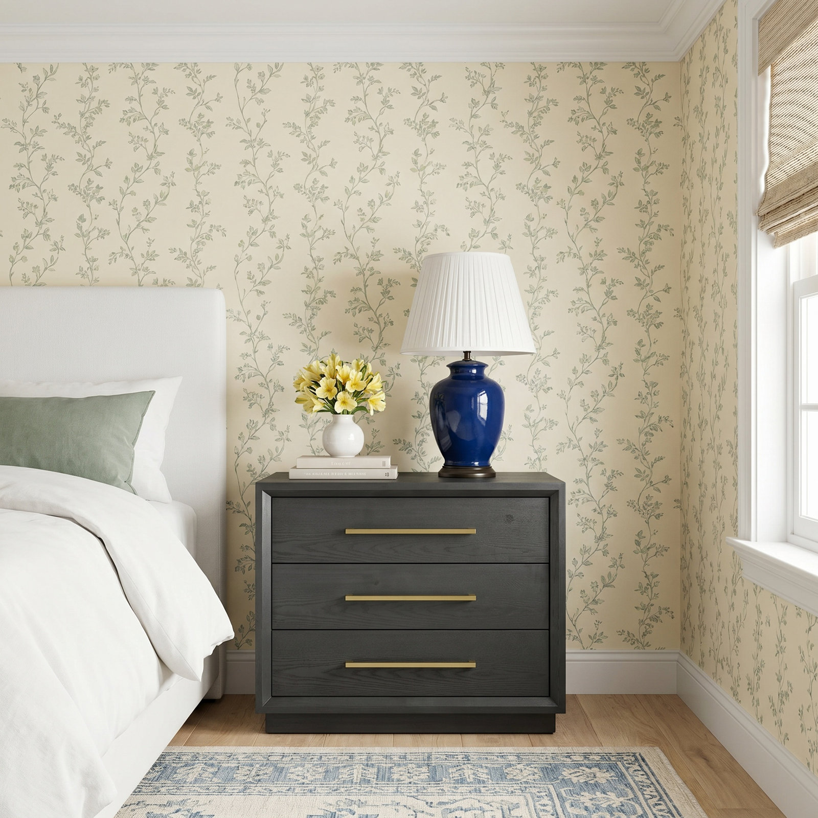 Langley Nightstand, Gray