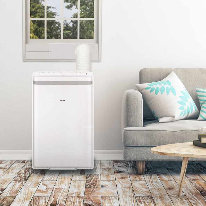 AuxAC 13,000 BTU White Portable Air Conditioner with Remote
