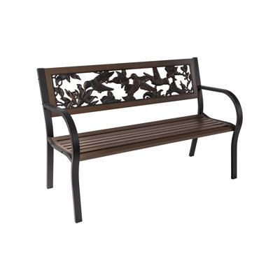Aonesti Stainless Steel Outdoor Bench