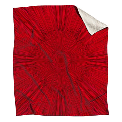 Red Radial Burst Blankets