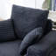 Fauteuil d'appoint surdimensionné avec repose-pieds, fauteuil simple avec grand siège et accoudoirs très larges, fauteuil de lecture moderne et confortable-689025653