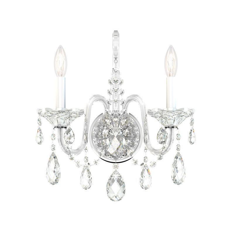 Sterling 2 - Light Sconce, Silver / Spectra Crystal Clear