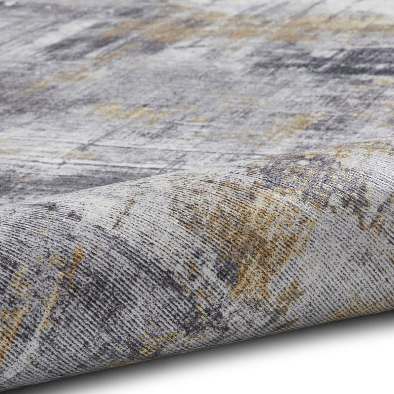Abdoulaye area rug Printed Rectangle Grey, Rectangle 150 x 230cm